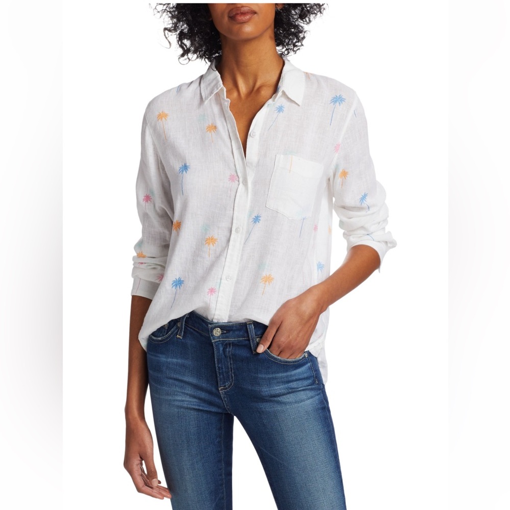 NWT! Rails Charli Shirt Neon Palms